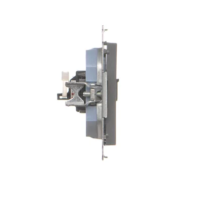 Simon 55 WMDA-P91xx5-116 Single computer socket RJ45 category 6, with anti-dust shutter (module); Matte graphite
