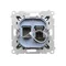 Simon 55 WMDA-P91xx5-116 Single computer socket RJ45 category 6, with anti-dust shutter (module); Matte graphite