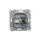 Simon 55 WMDA-P91xx5-143 Einzelne Computerbuchse RJ45 Kategorie 6 mit Staubschutzklappe (Modul); Aluminium matt