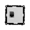 Simon 55 WMDA-P91xx5-143 Single computer socket RJ45 category 6, with anti-dust shutter (module); Matte aluminum