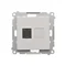 Simon 55 WMDA-P91xx5-143 Single computer socket RJ45 category 6, with anti-dust shutter (module); Matte aluminum