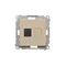 Simon 55 WMDA-P91xx5-144 Single computer socket RJ45 category 6, with anti-dust shutter (module); Champagne matte
