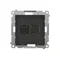 Simon 55 WMDA-P91xx5-149 Einzelne Computerbuchse RJ45 Kategorie 6 mit Staubschutzklappe (Modul); Mattschwarz
