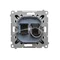 Simon 55 WMDA-P91xx5-149 Presa singola per computer RJ45 categoria 6, con otturatore antipolvere (modulo); Nero opaco