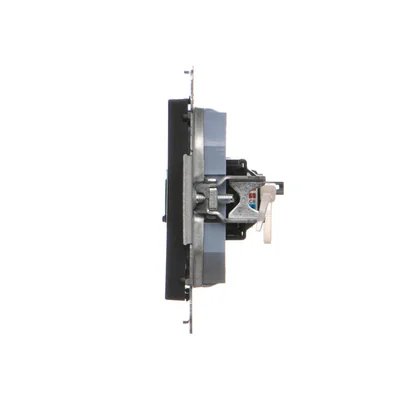 Simon 55 WMDA-P91xx5-149 Single computer socket RJ45 category 6, with anti-dust shutter (module); Matte black
