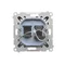 Simon 55 WMDA-P91xx5-149 Single computer socket RJ45 category 6, with anti-dust shutter (module); Matte black