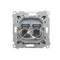 Simon 55 WMDA-P92xx5-116 Doppel-RJ45-Computerbuchse Kategorie 6 mit Staubschutzklappe (Modul); Mattgraphit