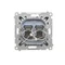 Simon 55 WMDA-P92xx5-149 Doppia presa RJ45 per computer, categoria 6, con otturatore antipolvere (modulo); Nero opaco
