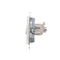 Simon 55 WMDA-P93xx5-111 Einzelne Computerbuchse RJ45 Kategorie 6, geschirmt mit Staubschutzklappe (Modul); Mattweiß