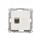 Simon 55 WMDA-P93xx5-111 Single computer socket RJ45 category 6, shielded with anti-dust shutter (module); Matte white