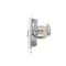 Simon 55 WMDA-P93xx6-111 Doppel-RJ45-Computerbuchse Kategorie 6, geschirmt mit Staubschutzklappe (Modul); Mattweiß