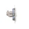 Simon 55 WMDA-P93xx6-111 Double RJ45 computer socket category 6, shielded with anti-dust shutter (module); Matte white