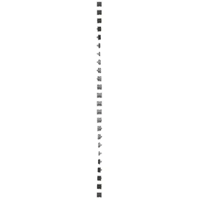 Simon 55 WMDA-P93xx6-149 Doppel-RJ45-Computerbuchse Kategorie 6, geschirmt mit Staubschutzklappe (Modul); Mattschwarz