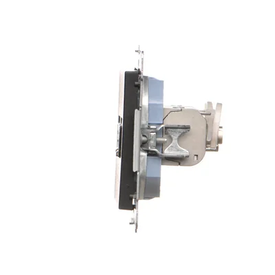 Simon 55 WMDA-P93xx6-149 Double RJ45 computer socket category 6, shielded with anti-dust shutter (module); Matte black