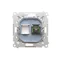 Simon 55 WMDA-P98xx7-111 Prise fibre optique SC/APC simple (module) ; blanc mat