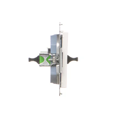 Simon 55 WMDA-P98xx7-111 Single SC/APC Fiber Optic Outlet (Module); Matte White