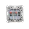 Simon 55 WMDG-01200x-149 2-Wege-Lautsprecherbuchse (Modul). Eingangs- und Ausgangsdrahtquerschnitt 2,5 mm²; Mattschwarz