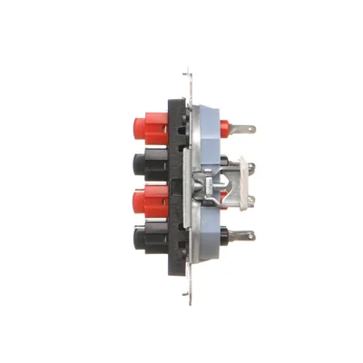 Simon 55 WMDG-01300x-149 4-way speaker socket (module). Input and output wire cross-section 2.5 mm2; Matte black