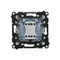 Simon 55 WMDL-0102xx-111 Interruptor unipolar (módulo) 10 AX, 250 V~, conectores rápidos; Blanco mate