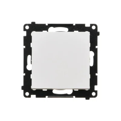 Simon 55 WMDL-0102xx-111 Single-pole switch (module) 10 AX, 250 V~, quick connectors; Matte white