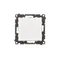 Simon 55 WMDL-0102xx-143 Interruptor unipolar (módulo) 10 AX, 250 V~, conectores rápidos; aluminio mate