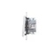 Simon 55 WMDL-0102xx-143 Single-pole switch (module) 10 AX, 250 V~, quick connectors; Matt aluminum