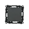 Simon 55 WMDL-0102xx-149 Interruttore unipolare (modulo) 10 AX, 250 V~, connettori rapidi; Nero opaco