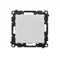 Simon 55 WMDL-01031x-114 Bouton-poussoir unique sans pictogramme (module) 10 AX, 250 V~, connecteurs rapides ; Gris clair mat