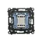 Simon 55 WMDL-01031x-116 Single push-button without pictogram (module) 10 AX, 250 V~, quick connectors; Matte graphite
