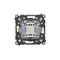 Simon 55 WMDL-01031x-144 Single push-button without pictogram (module) 10 AX, 250 V~, quick connectors; Champagne matt
