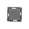 Simon 55 WMDL-01031x-149 Bouton-poussoir unique sans pictogramme (module) 10 AX, 250 V~, connecteurs rapides ; Noir mat