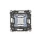Simon 55 WMDL-01031x-149 Bouton-poussoir unique sans pictogramme (module) 10 AX, 250 V~, connecteurs rapides ; Noir mat