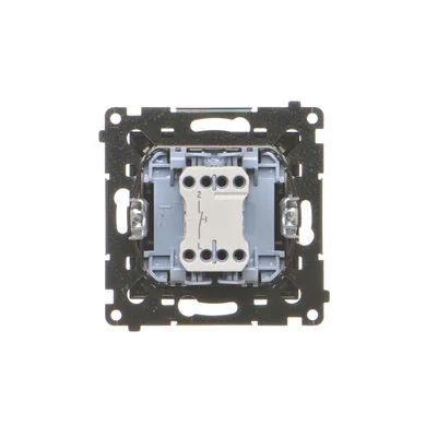 Simon 55 WMDL-01031x-149 Single push-button without pictogram (module) 10 AX, 250 V~, quick-connectors; Matte black