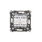 Simon 55 WMDL-01032X-111 Quadruple pushbutton (module) 10 AXm, 250 V~, quick connectors; Matte white