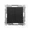 Simon 55 WMDL-01032X-149 Pulsante quadruplo (modulo) 10 AXm, 250 V~, connettori rapidi; Nero opaco