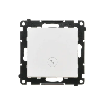 Simon 55 WMDL-0103Lx-111 Staircase switch with LED backlight, backlight as in single switch (module) 10 AX, 250 V~, quick connectors; Matte white