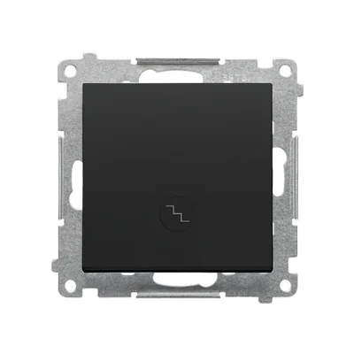 Simon 55 WMDL-0103Lx-149 Staircase switch with LED backlight, backlight as in single switch (module) 10 AX, 250 V~, quick connectors; Matte black