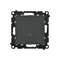 Simon 55 WMDL-0103Lx-149 Staircase switch with LED backlight, backlight as in single switch (module) 10 AX, 250 V~, quick connectors; Matte black
