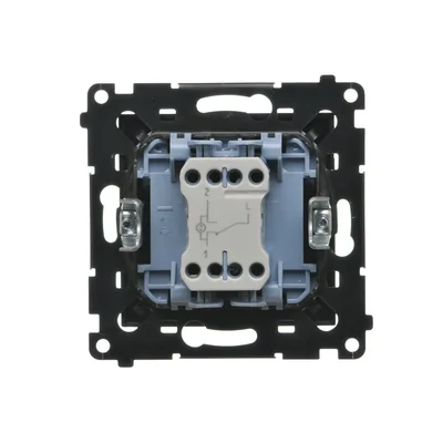 Simon 55 WMDL-0103Lx-149 Staircase switch with LED backlight, backlight as in single switch (module) 10 AX, 250 V~, quick connectors; Matte black