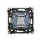 Simon 55 WMDL-0103xx-143 Interruttore per scale (modulo) 10 AX, 250 V~, connettori rapidi; alluminio opaco
