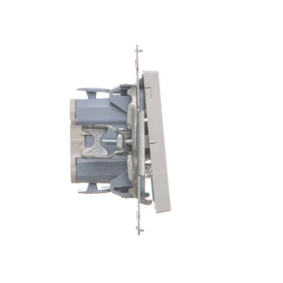 Simon 55 WMDL-0104xx-143 Conector cruzado (módulo) 10 AX, 250 V~, conectores rápidos; aluminio mate