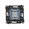 Simon 55 WMDL-0104xx-149 Connecteur en croix (module) 10 AX, 250 V~, connecteurs rapides ; Noir mat