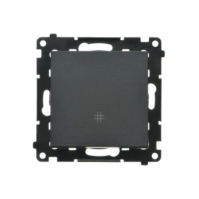 Simon 55 WMDL-0104xx-149 Connettore a croce (modulo) 10 AX, 250 V~, connettori rapidi; Nero opaco