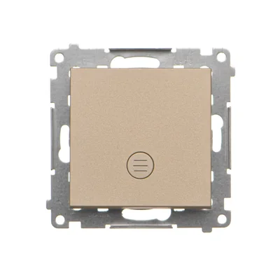 Simon 55 WMDL-0105Lx-144 Staircase switch with LED backlight, backlight as in single switch (module) 10 AX, 250 V~, quick connectors; Champagne matt