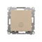 Simon 55 WMDL-0105Lx-144 Staircase switch with LED backlight, backlight as in single switch (module) 10 AX, 250 V~, quick connectors; Champagne matt