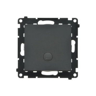 Simon 55 WMDL-0105Lx-149 Staircase switch with LED backlight, backlight as in single switch (module) 10 AX, 250 V~, quick connectors; Matte black