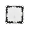Simon 55 WMDL-0105xx-111 Single-pole switch with LED illumination (module) 10 AX, 250 V~, quick connectors; Matte white
