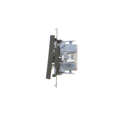 Simon 55 WMDL-0105xx-149 Interruttore unipolare con illuminazione a LED (modulo) 10 AX, 250 V~, connettori rapidi; Nero opaco