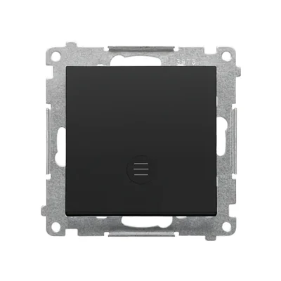 Simon 55 WMDL-0105xx-149 Single-pole switch with LED illumination (module) 10 AX, 250 V~, quick connectors; Matte black