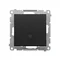 Simon 55 WMDL-0105xx-149 Single-pole switch with LED illumination (module) 10 AX, 250 V~, quick connectors; Matte black